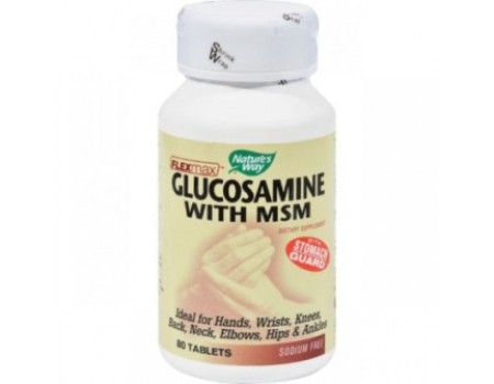 GLUCOSAMINE with MSM 875 mg. 80 tablets